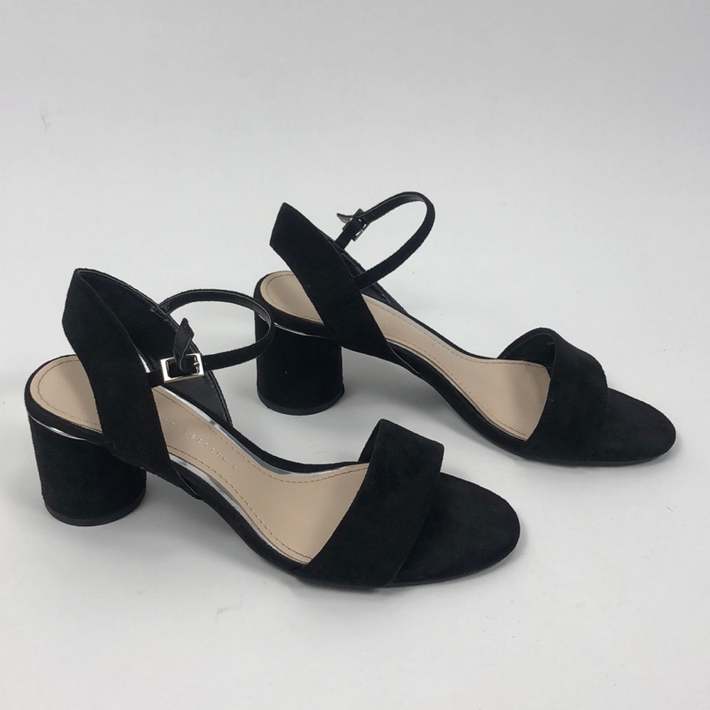 LIKE NEW ZARA BLOCK SHORT HEEL SANDALS SIZE 39